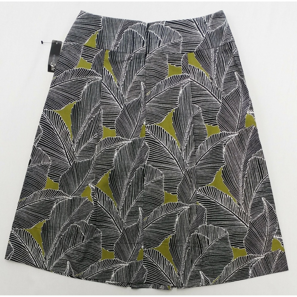 New East 5th Women Skirt, Size 4, black, white,‎ green, cotton - Picture 2 of 4